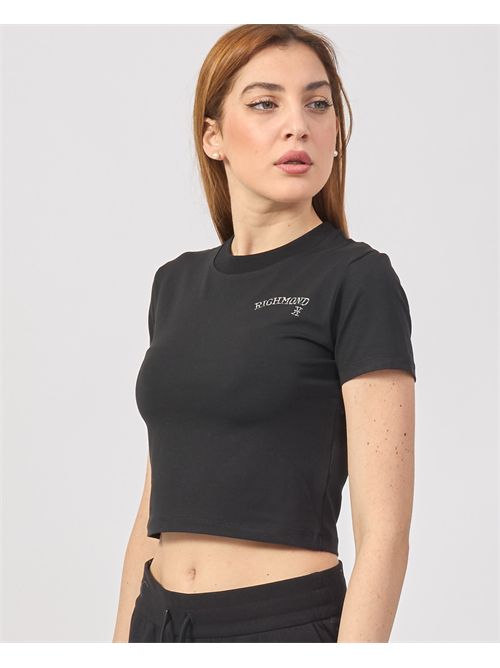 T-shirt cropped Richmond X con logo RICHMOND X | UWP25198TSBLACK